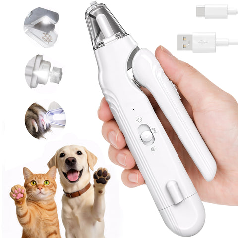 Cortaúñas y Limadora Eléctrica 2 en 1 para Perros y Gatos