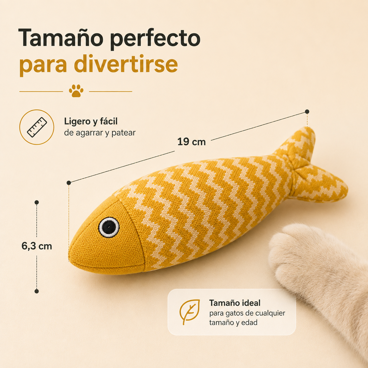 Pack de 3 Peces Para Gatos