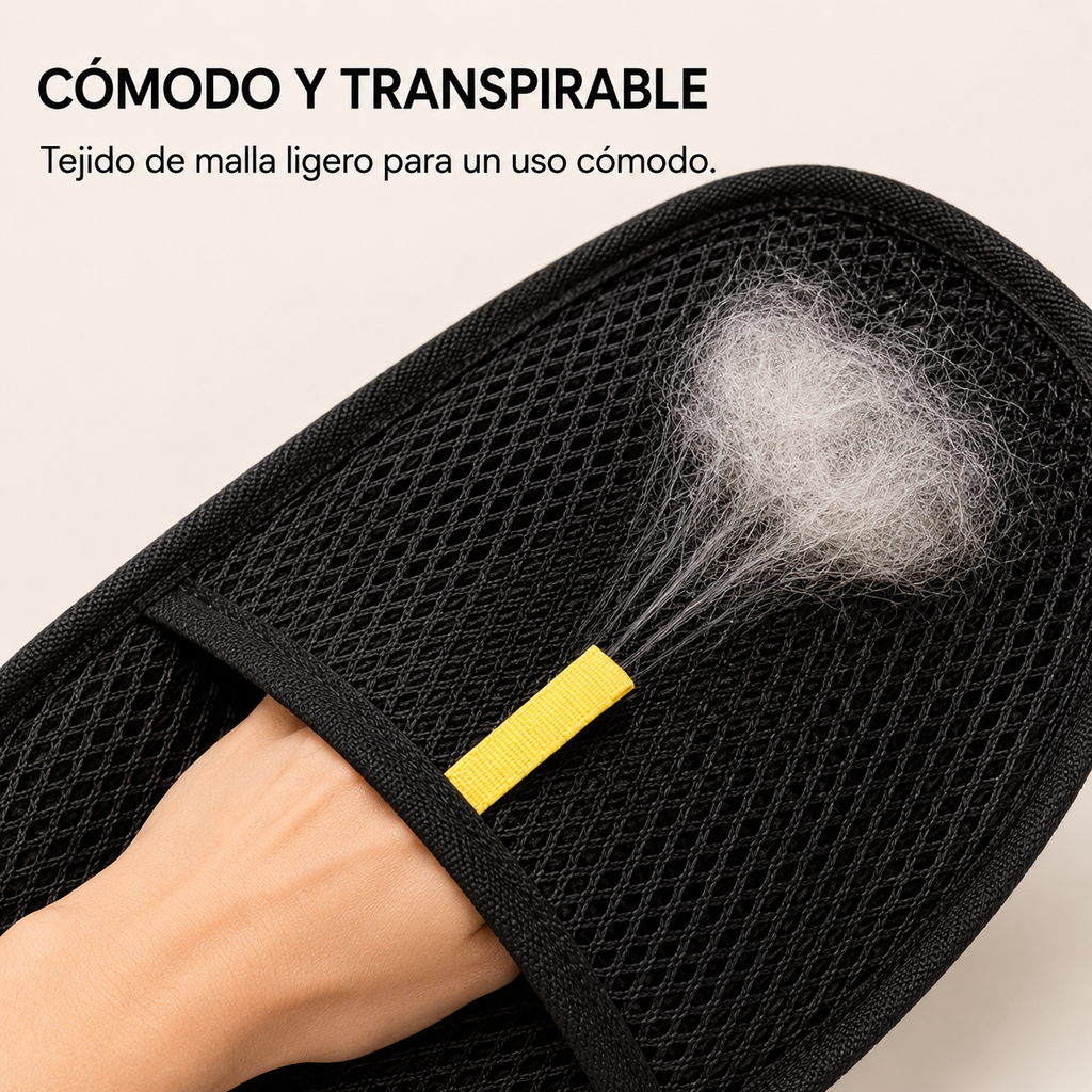 Guante Quitapelos 2 en 1 para Perros y Gatos – Limpieza y Masaje