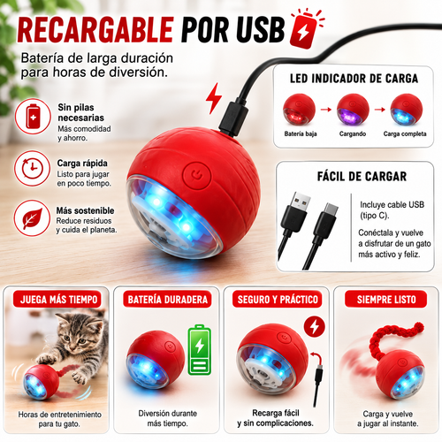 Bola Interactiva Inteligente para Gatos