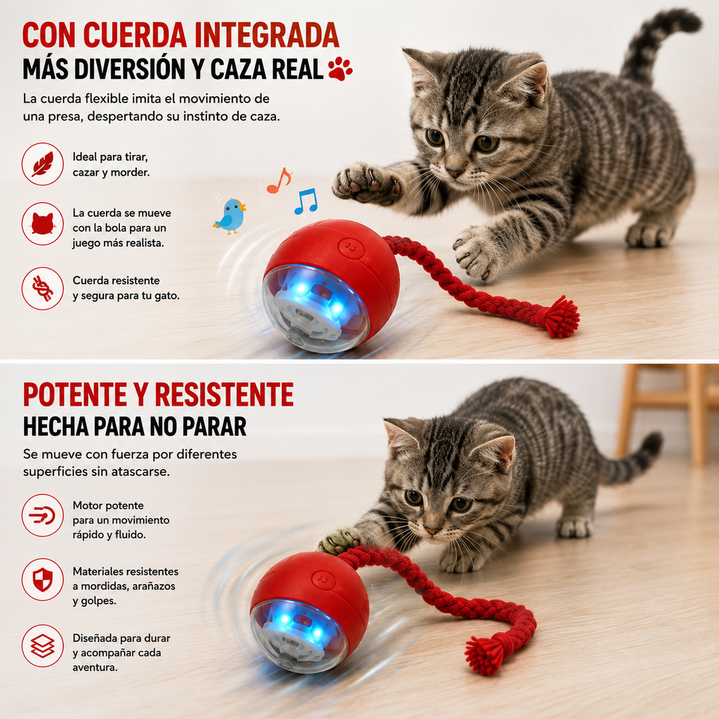 Bola Interactiva Inteligente para Gatos