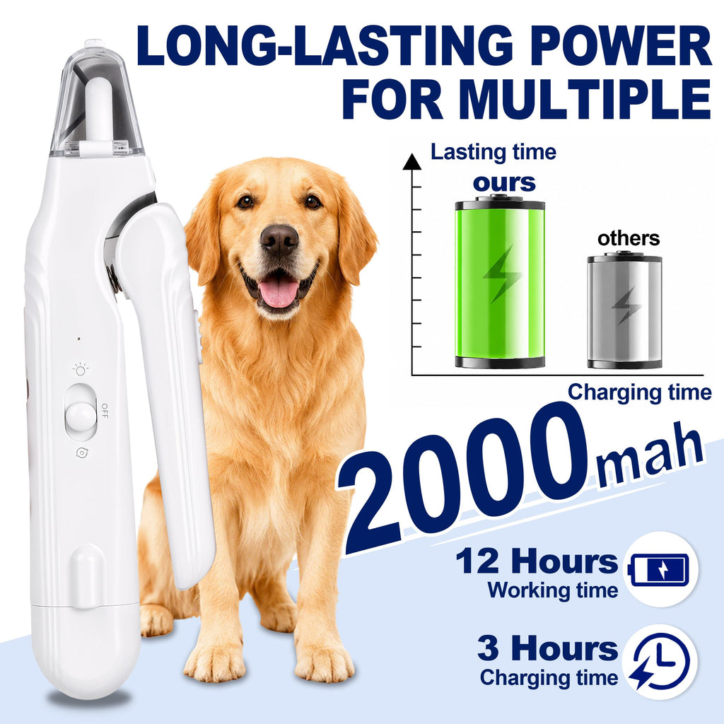 Cortaúñas y limadora eléctrica 2 en 1 para perros y gatos — vista 5