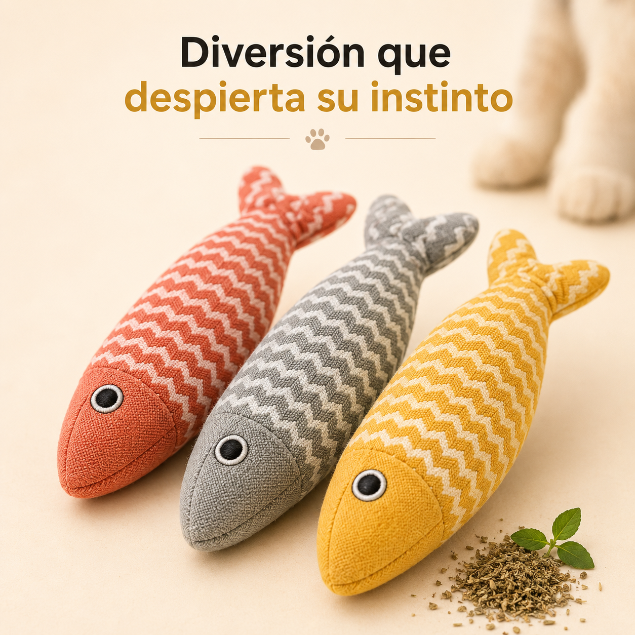 Pack de 3 Peces Para Gatos