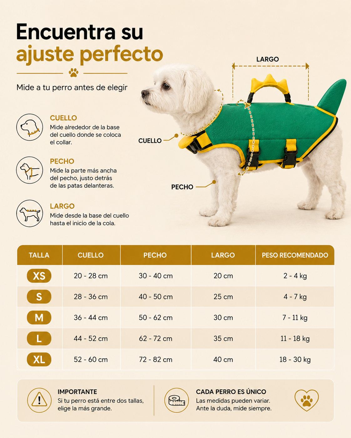 Chaleco Salvavida para Perros