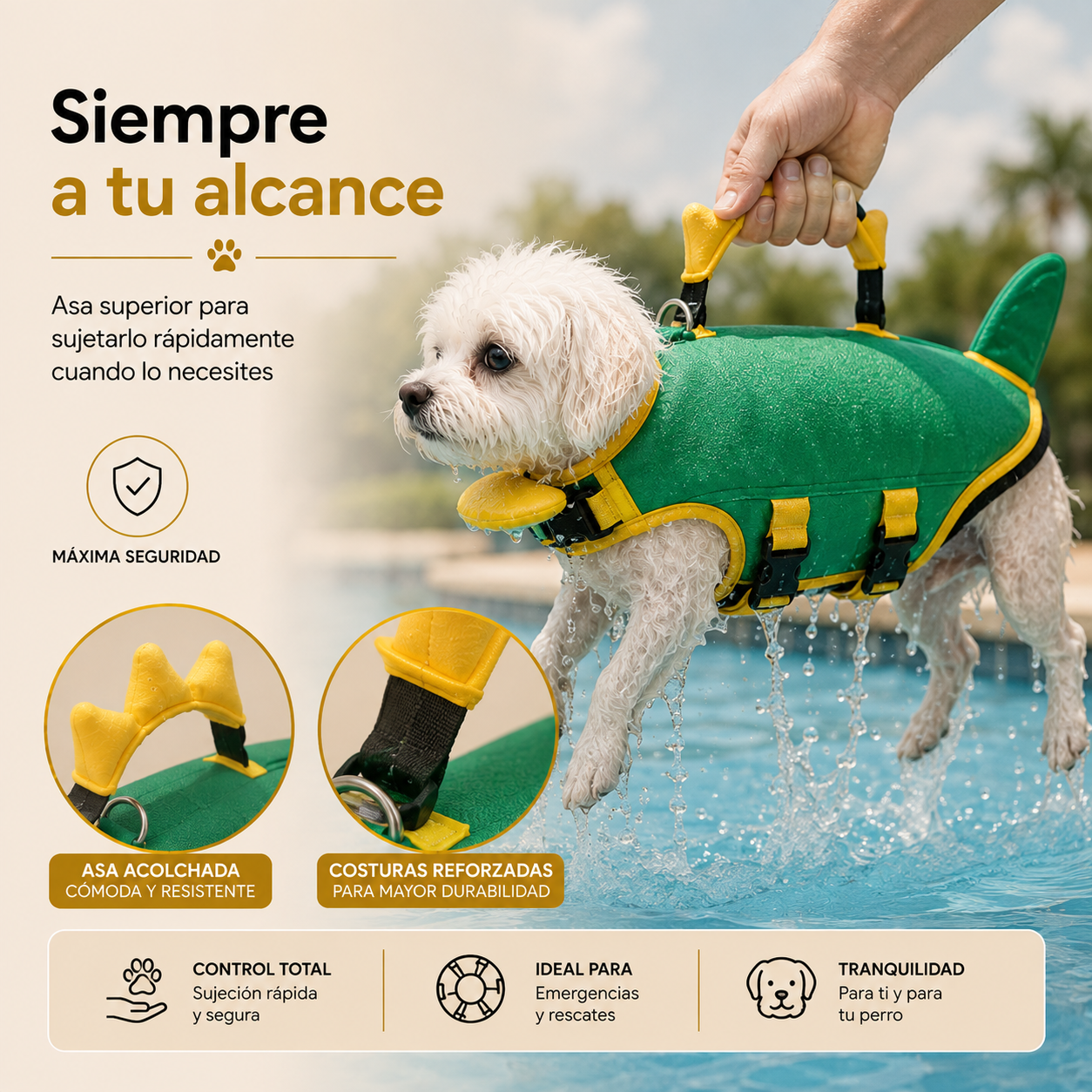Chaleco Salvavida para Perros
