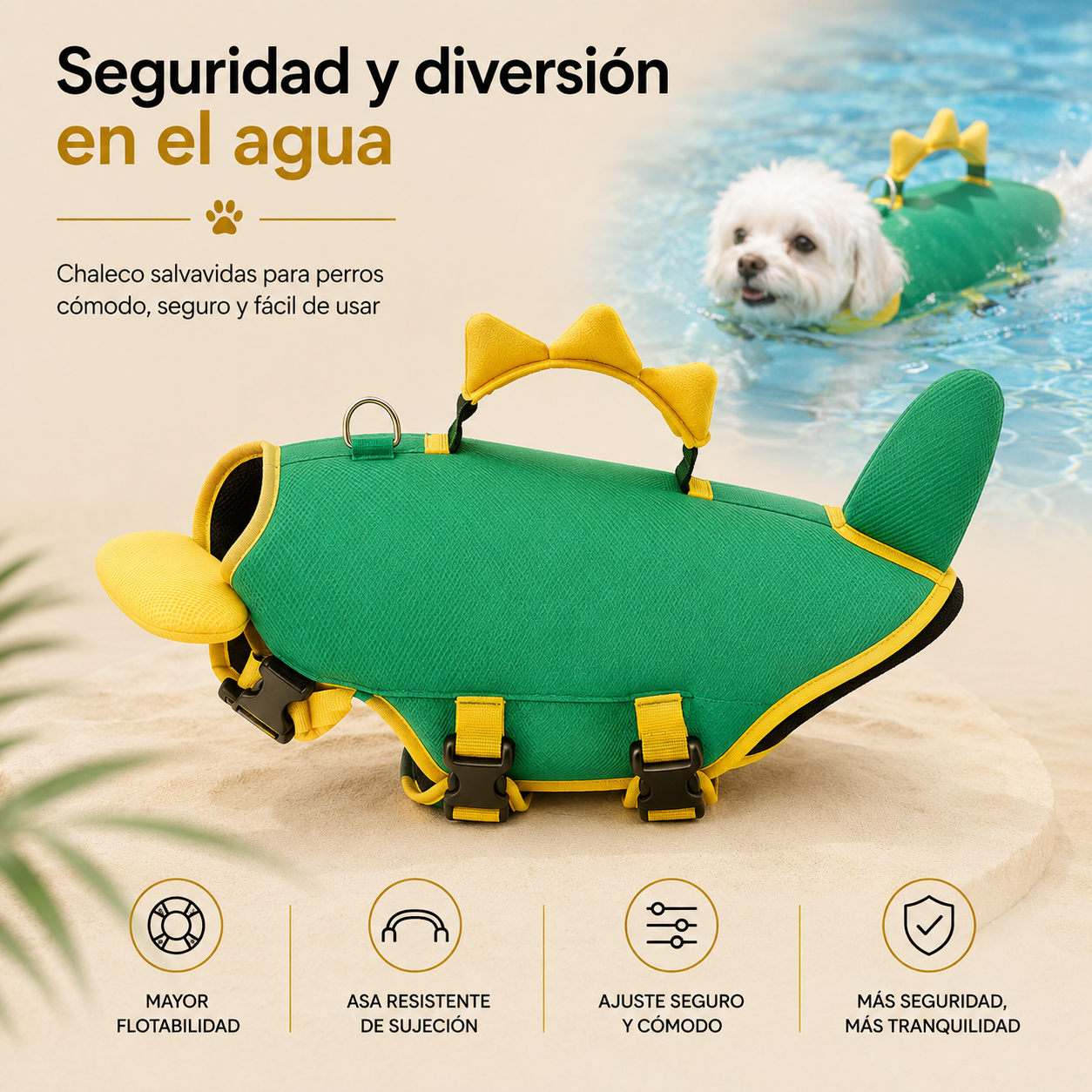 Chaleco Salvavida para Perros