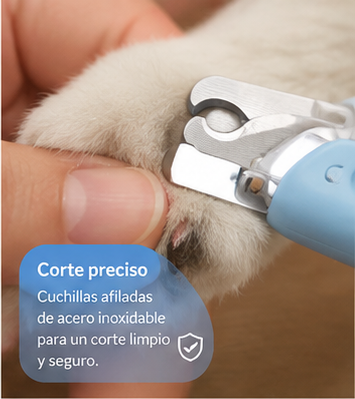 Cortauñas para Mascotas con Luz LED