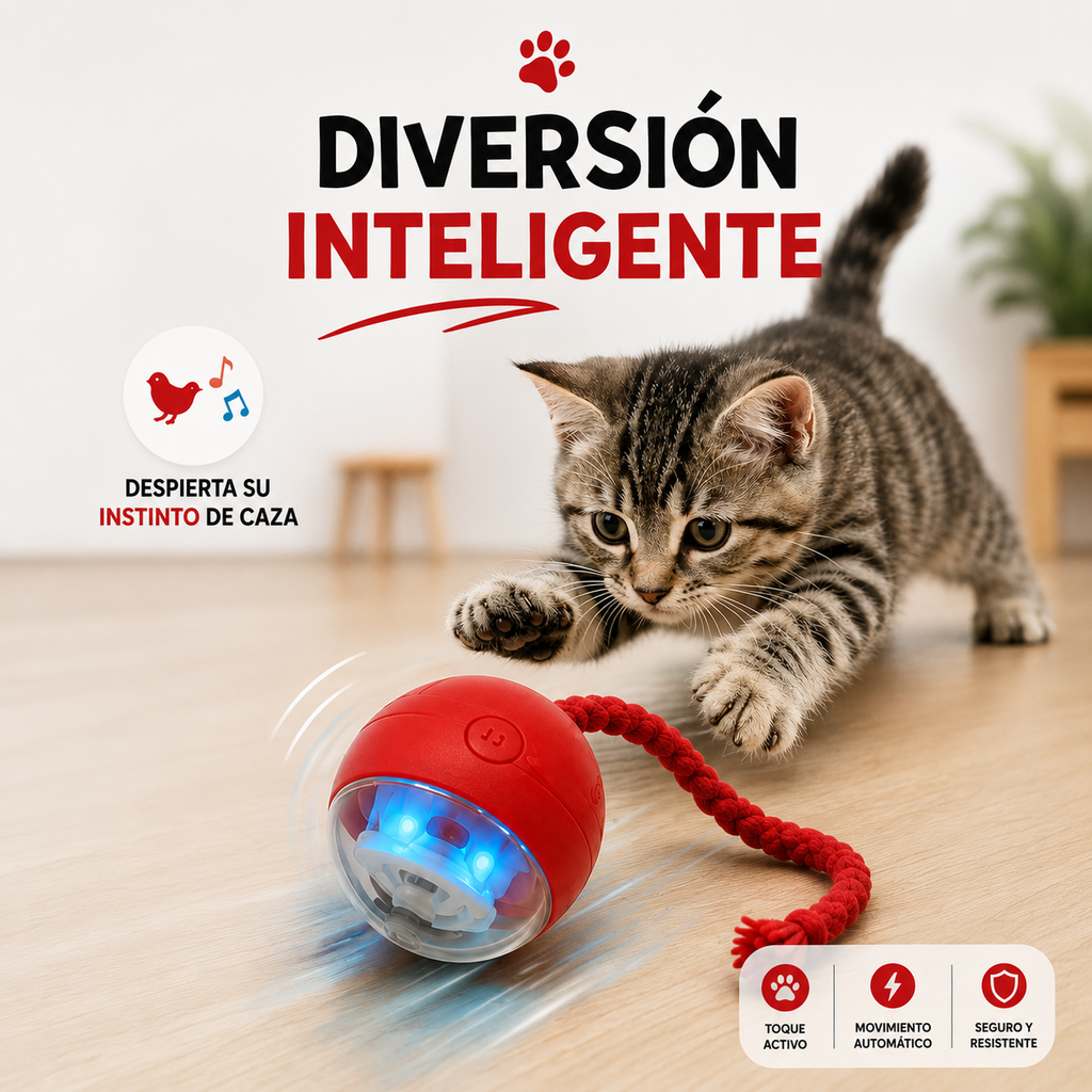 Bola Interactiva Inteligente para Gatos