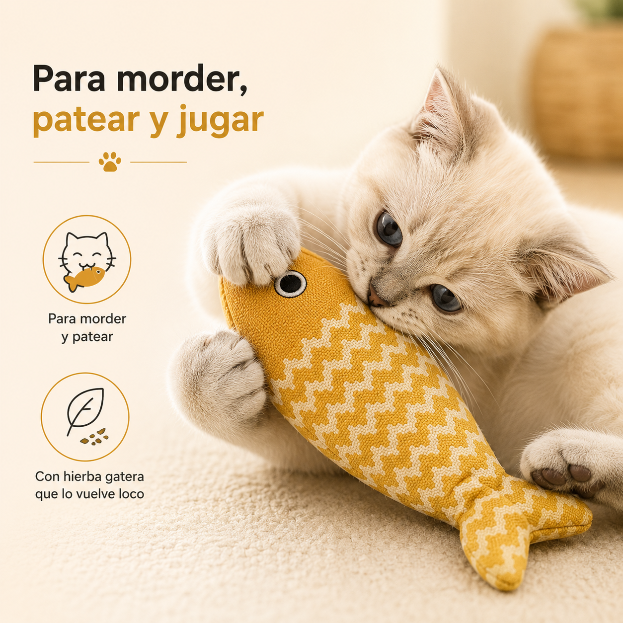 Pack de 3 Peces Para Gatos