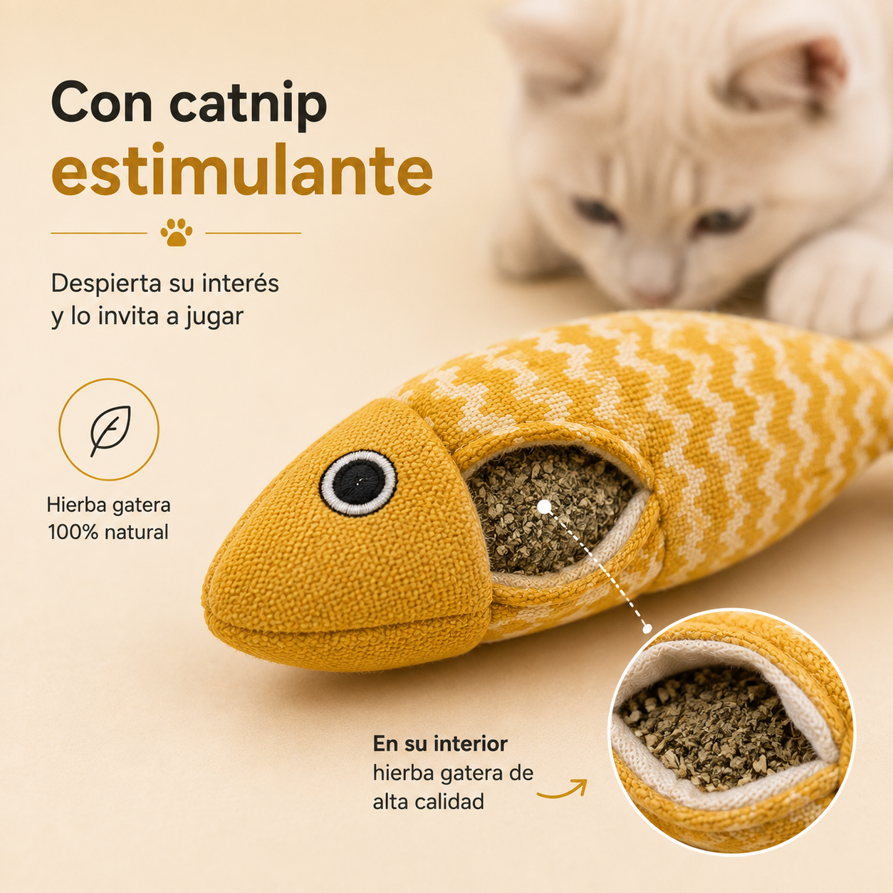 Pack de 3 Peces Para Gatos