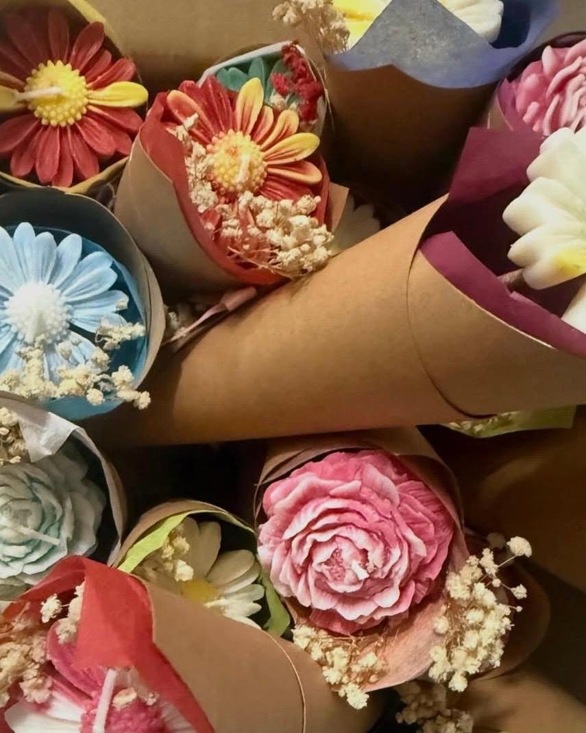 Velas individuales en cucurucho